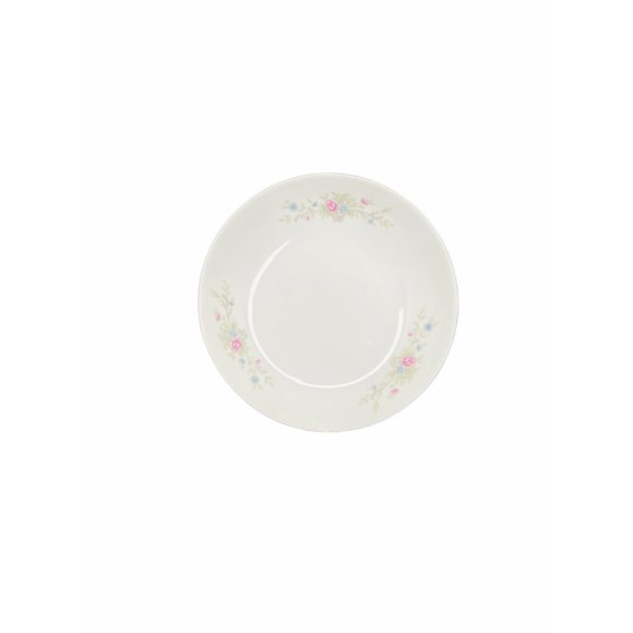 Florenteen Fine China Japan Fantasia 8 Piece Dessert Dish Set White With Floral - Picture 7 of 9